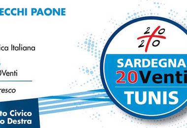 Regionali 2019. Domani la presentazione dei candidati per la circoscrizione Ogliastra per Sardegna 20Venti Tunis
