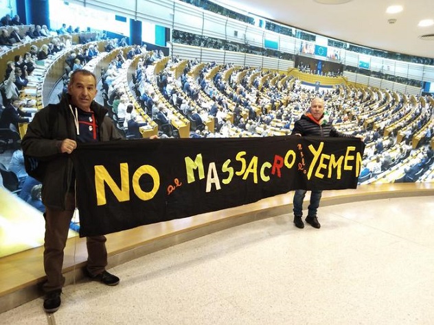 Gli antimilitaristi di Sardegna Pulita nel Parlamento europeo contro la Rwm di Domusnovas