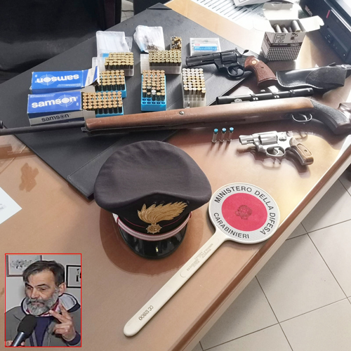 Armi e munizioni in casa dell’ex sequestrato Giovanni Murgia