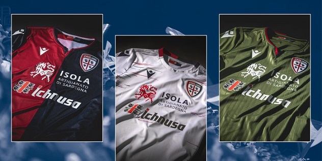 Il Cagliari presenta le nuove maglie, domenica in anteprima con l'Udinese