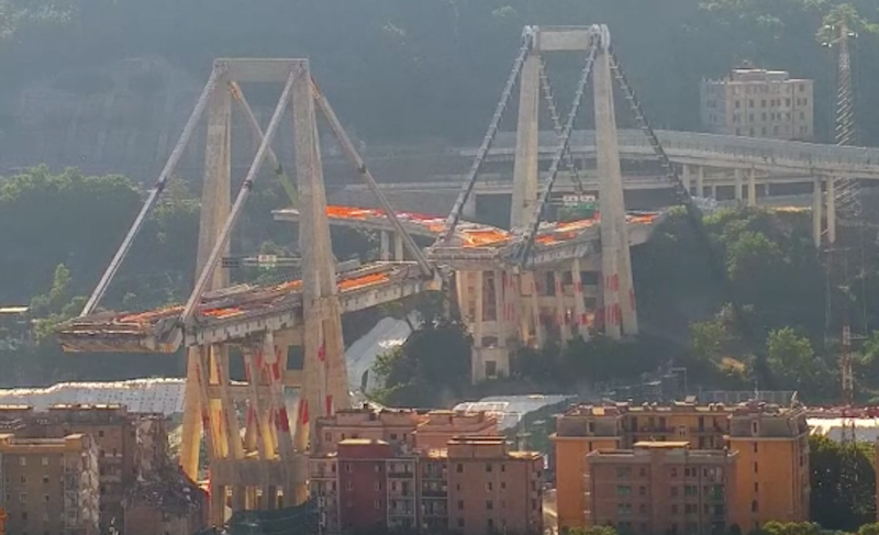 In DIRETTA da Genova la demolizione del Ponte Morandi