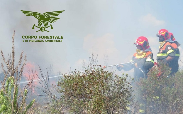 Incendi a Illorai, Santu Lussurgiu, Quartu Sant’Elena, Teulada e Aidomaggiore: Forestale in azione