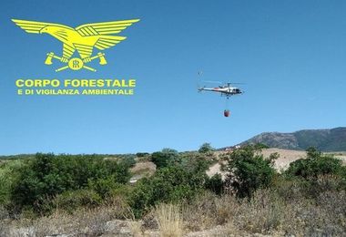 Fiamme a Loiri Porto San Paolo, in azione due elicotteri della Forestale