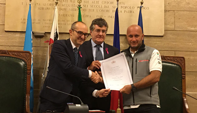 Max Sirena nuovo cittadino onorario di Cagliari