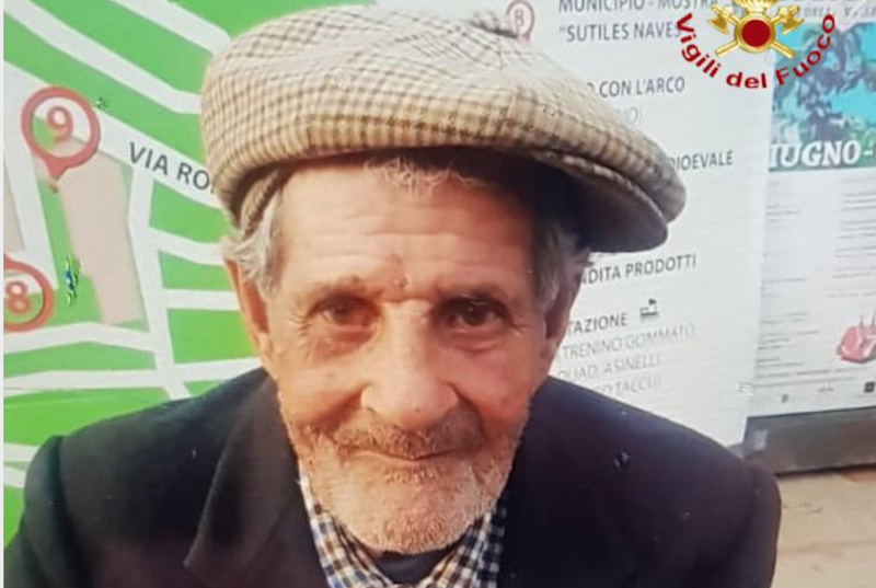 Scomparso uomo di 93 anni