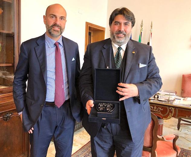 Cagliari Calcio: Il presidente Solinas incontra Giulini. «Risultati straordinari di squadra e dirigenti»