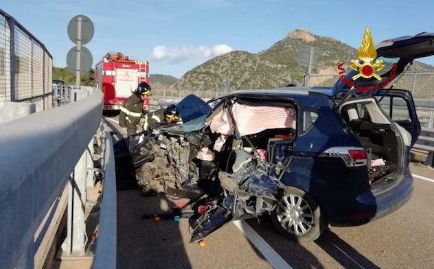 Incidente stradale sull’Orientale Sarda. Due persone ferite