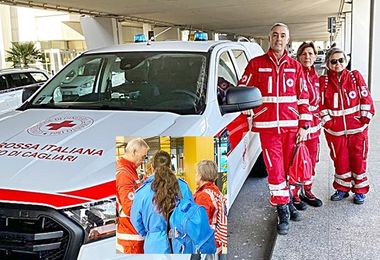 Coronavirus, all’aeroporto “Mario Mameli” scende in campo anche la Croce Rossa Italiana