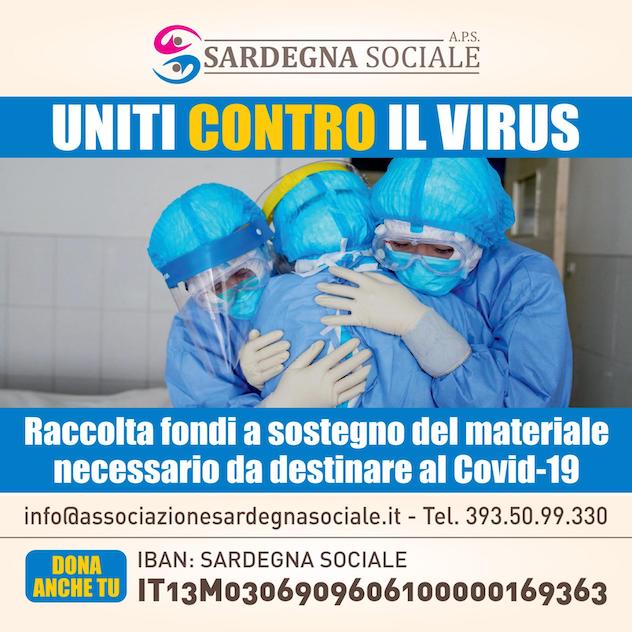 Coronavirus. Al via la raccolta fondi promossa dall’associazione di Promozione sociale Sardegna Sociale Aps
