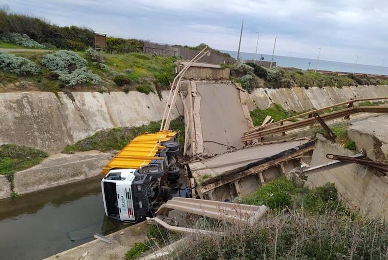 Tragedia sfiorata a Gonnesa: crolla ponte alto sei metri