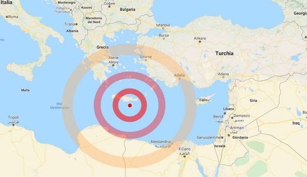 Terremoto Creta. Sisma magnitudo 6.7. C’è il rischio tsunami