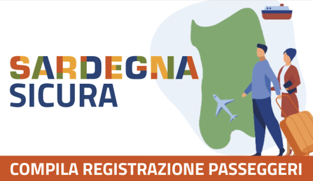 Registrazione passeggeri in arrivo in Sardegna