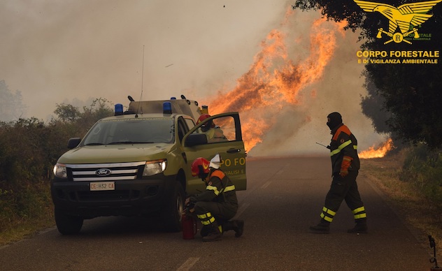 La Sardegna brucia: 23 gli incendi nella giornata di oggi