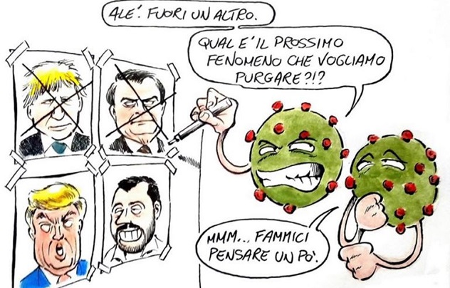 Vignettista sardo contro Salvini. La risposta del leghista: 