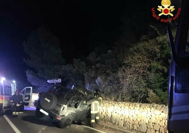 Jeep contro muro a Porto Cervo: conducente all’ospedale