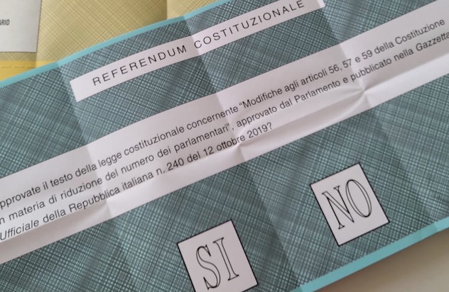 Referendum taglio parlamentari: in Sardegna il sì al 68,43 %, 31,57 % no