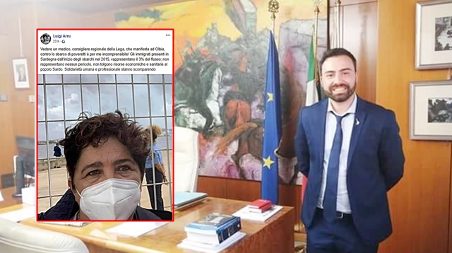 Migranti, bagarre sui social tra il consigliere leghista Piras e l’ex assessore regionale alla Sanità Luigi Arru