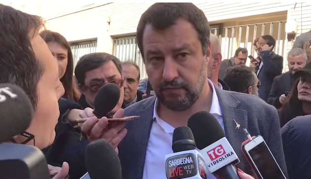 Salvini. Annullata la visita in Sardegna