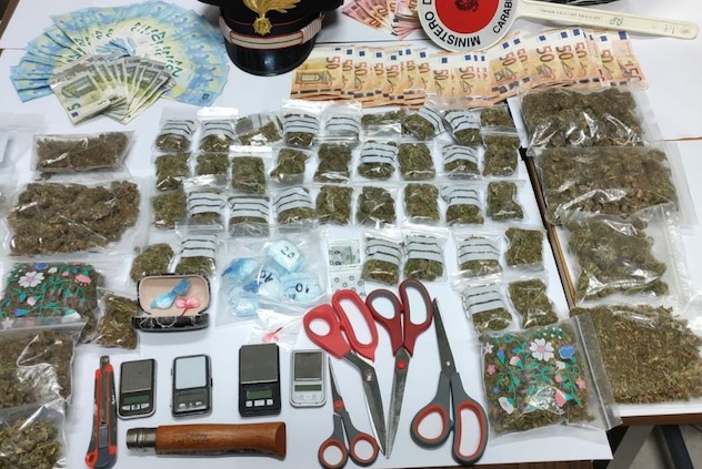 Sestu. Arrestato 35enne: sorpreso con marijuana e cocaina