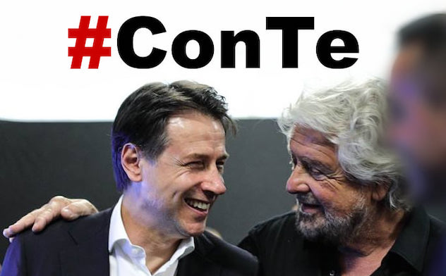 Sostegno a Conte. Grillo lancia l'hashtag #ConTe