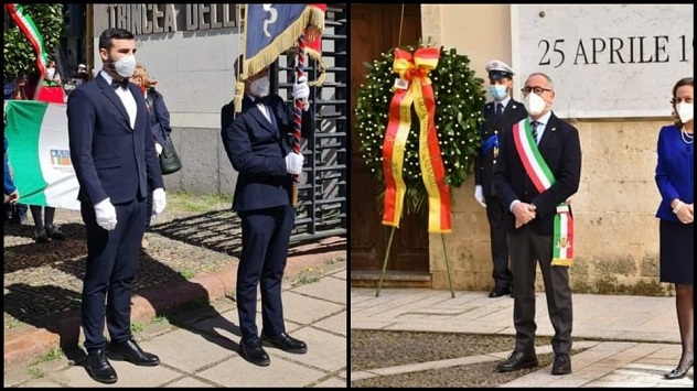 Celebrazione 25 aprile a Cagliari e Sassari: depositate corone d'alloro in memoria delle vittime