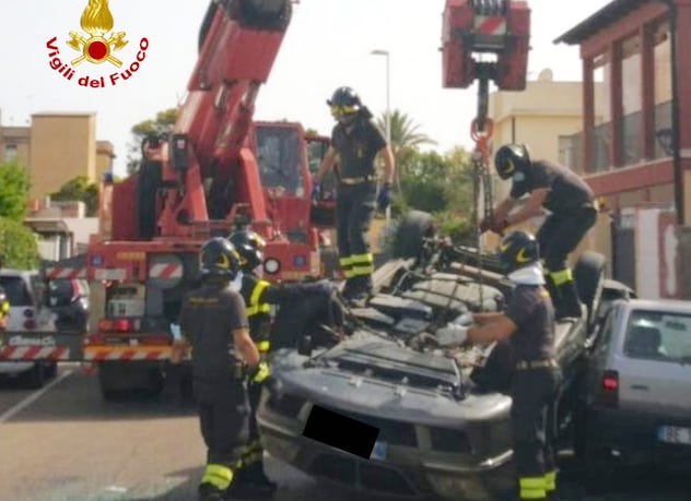 Cagliari. Incidente tra tre auto: c’è un ferito grave 