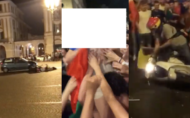 Festeggiamenti per l'Italia: follia nelle piazze. Incidenti, aggressioni e danneggiamenti