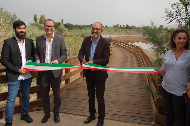 Cagliari. Riapre il ponte in legno del Parco di Terramaini danneggiato dall'incendio del 2016