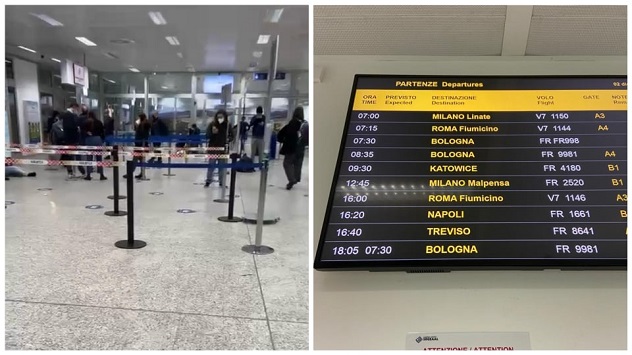 Volo Ryanair da Alghero a Bologna: i passeggeri arrivano a destinazione 15 ore dopo