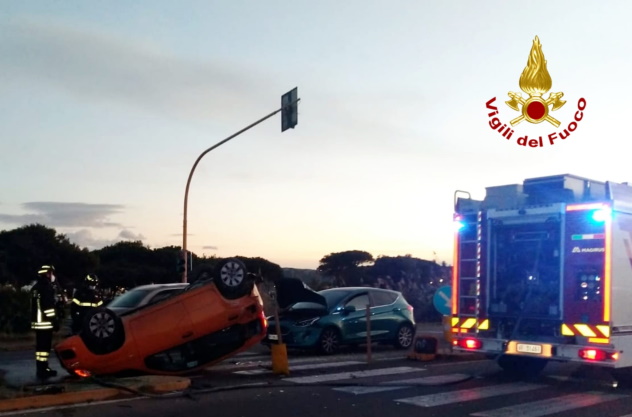 Cagliari. Tre autovetture coinvolte in un incidente stradale sul Lungomare Poetto