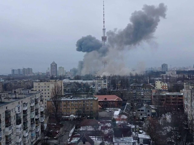 Ucraina: colpita la torre della Tv di Kiev