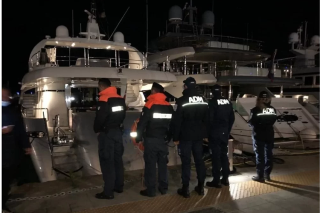 Sequestrato uno yacht russo al porto di Imperia