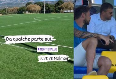 Claudio Marchisio al campo sportivo di Monti. VIDEO