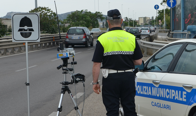 Autovelox. Rilevamento della velocità a Cagliari nel mese di luglio: i luoghi e gli orari