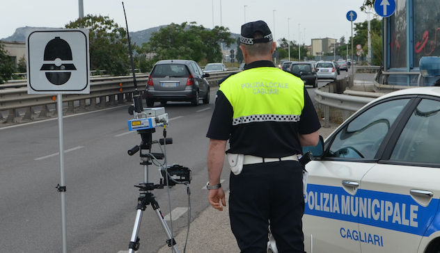 Autovelox. Rilevamento della velocità a Cagliari nel mese di luglio: i luoghi e gli orari