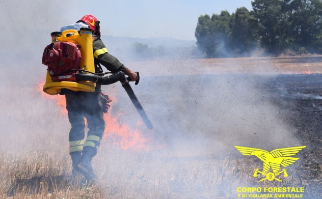 Incendi: 9 roghi in Sardegna nella giornata da bollino rosso 