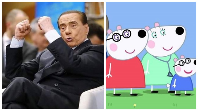 Due mamme in Peppa Pig, Berlusconi: 
