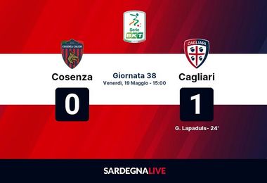 Cosenza-Cagliari 0-1, Lapadula ancora in gol: rossoblù quinti
