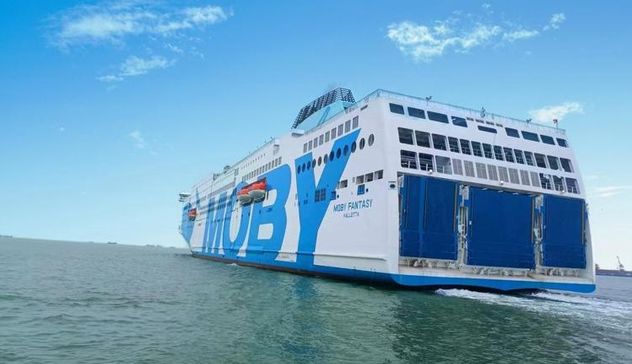 Moby Fantasy è arrivato al porto di Livorno, da fine giugno opererà su rotta Livorno-Olbia