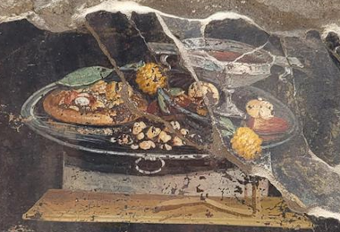 Pompei, scoperta l'antenata della pizza in un affresco