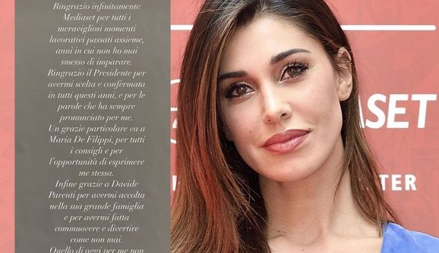 Belen Rodriguez lascia Mediaset, il messaggio su Instagram