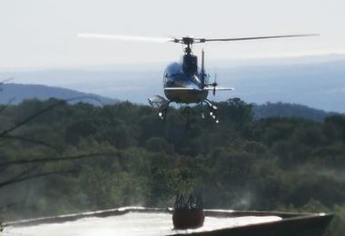 Dieci incendi in Sardegna: elicotteri a Decimoputzu, Mandas, Gergei e Simaxis 