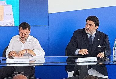 Salvini a Cagliari, sit-in degli ex lavoratori del porto canale 