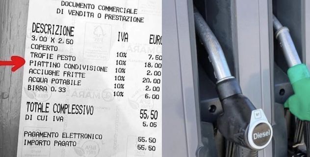Ferragosto di rincari in tutta Italia: l’estate degli scontrini folli e la benzina in aumento