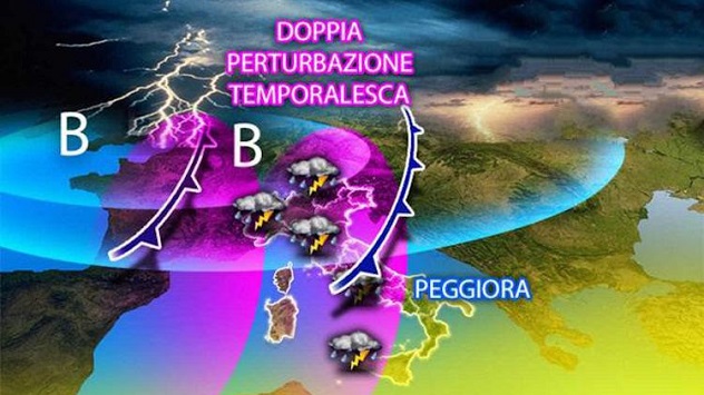 Meteo oggi Italia, arriva il maltempo con crollo termico: cosa succede entro il weekend