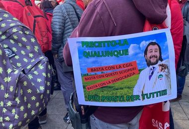 Oltre 1.500 in piazza a Cagliari contro la manovra Meloni