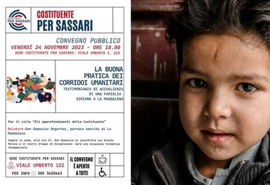 Alla Costituente per Sassari domani un convegno sui corridoi umanitari
