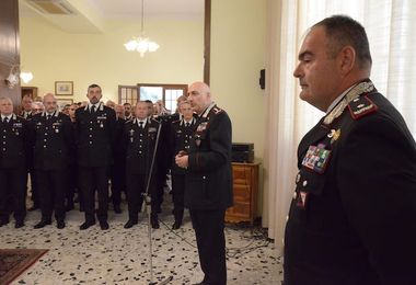 Carabinieri, visita del generale Bernardini alla Legione Sardegna 