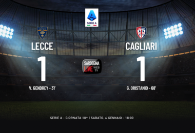 Lecce-Cagliari 1-1, prima Gendrey poi Oristanio: punto prezioso in Salento