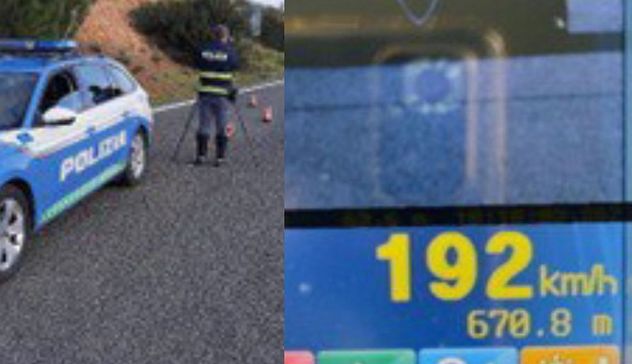 Controlli della Polizia nel Sassarese, auto sfrecciano quasi a 200 km/h 